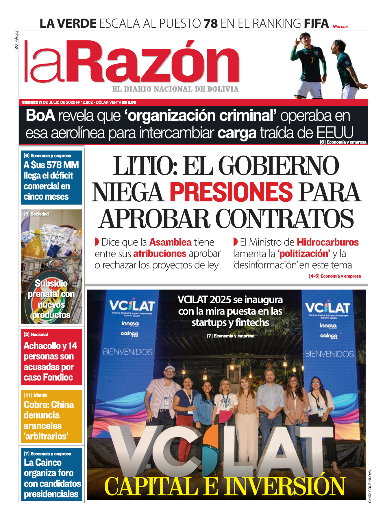 11 de julio del 2025 - La Razón