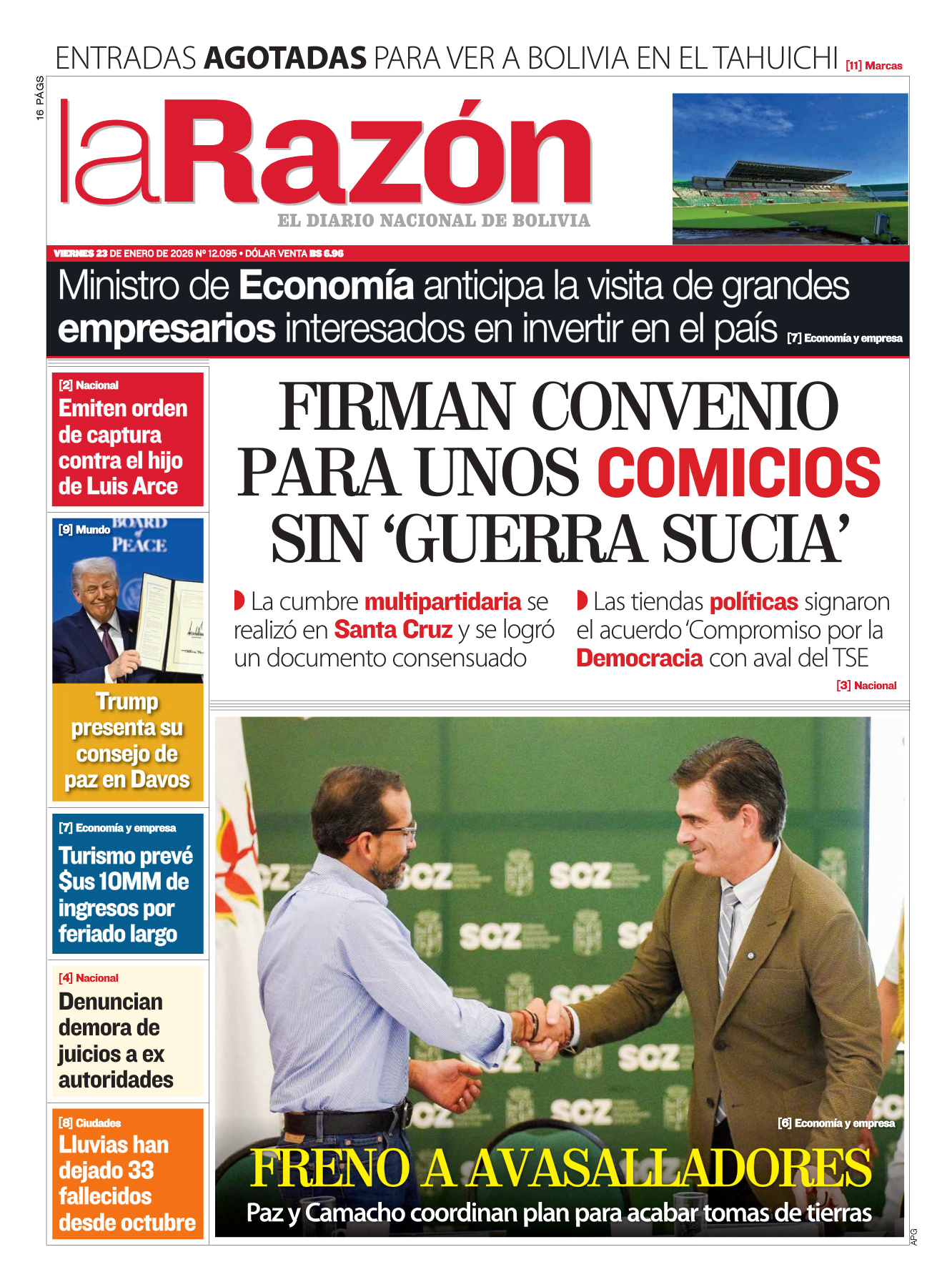 23 de enero del 2026 - La Razón