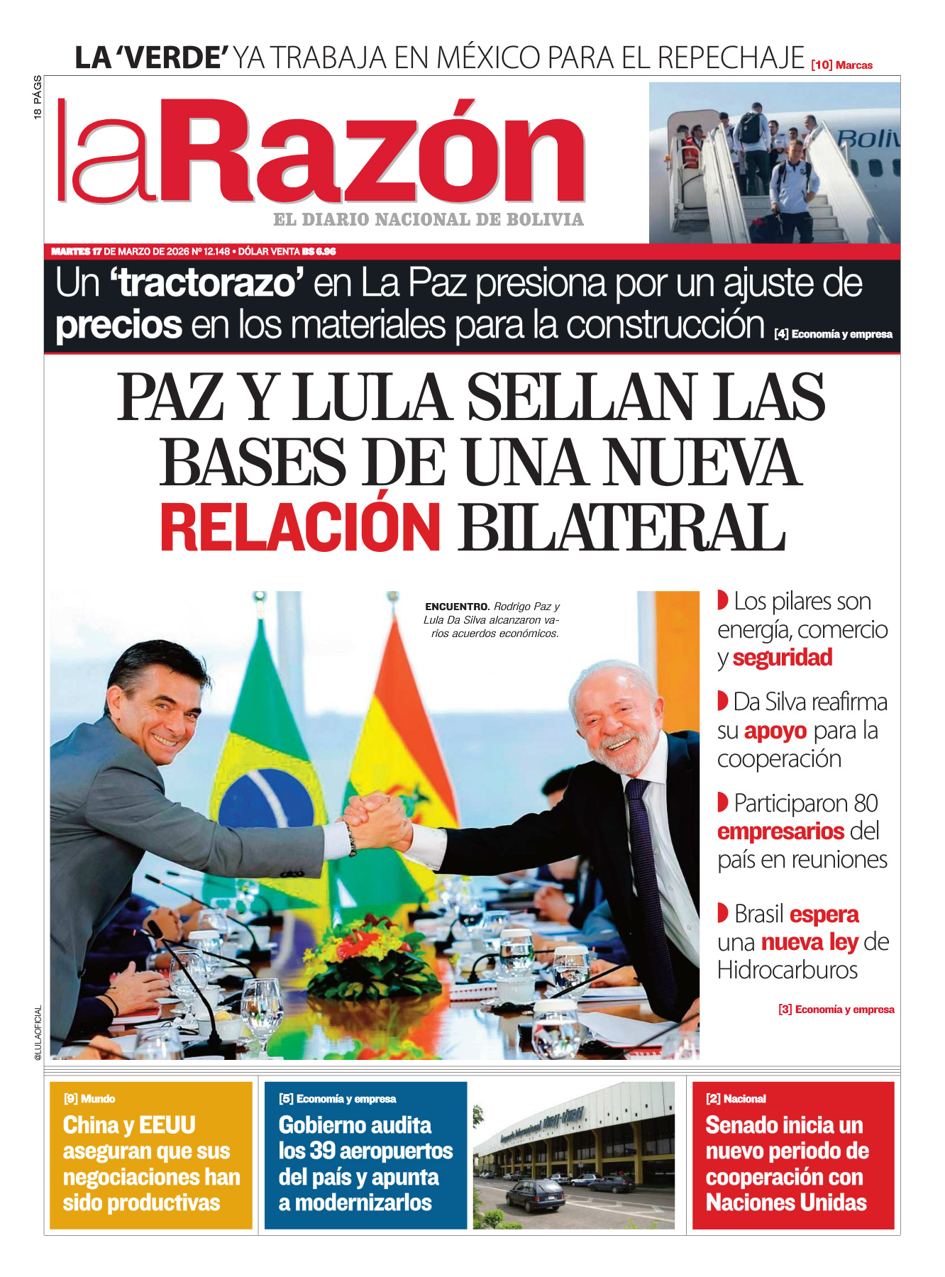 17 de marzo del 2026 - La Razón