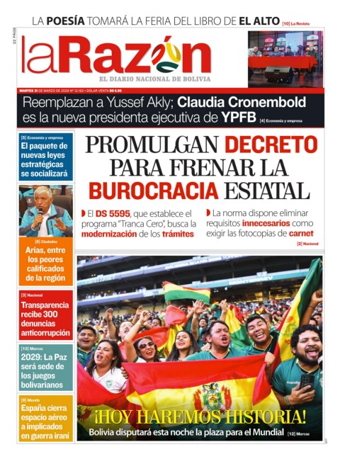 31 de marzo del 2026 - La Razón