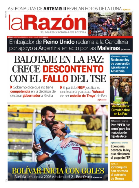 04 de abril del 2026 - La Razón